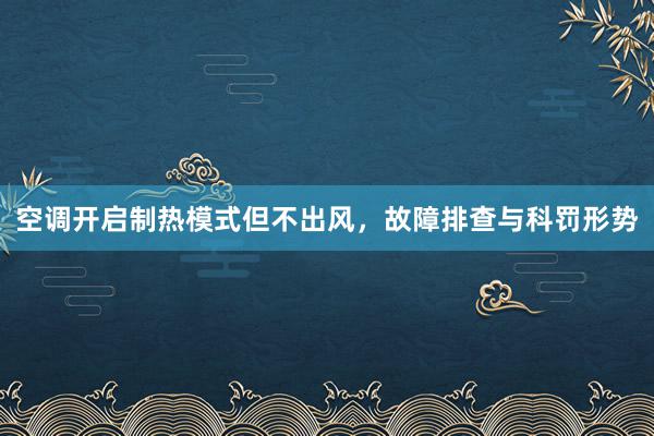 空调开启制热模式但不出风，故障排查与科罚形势